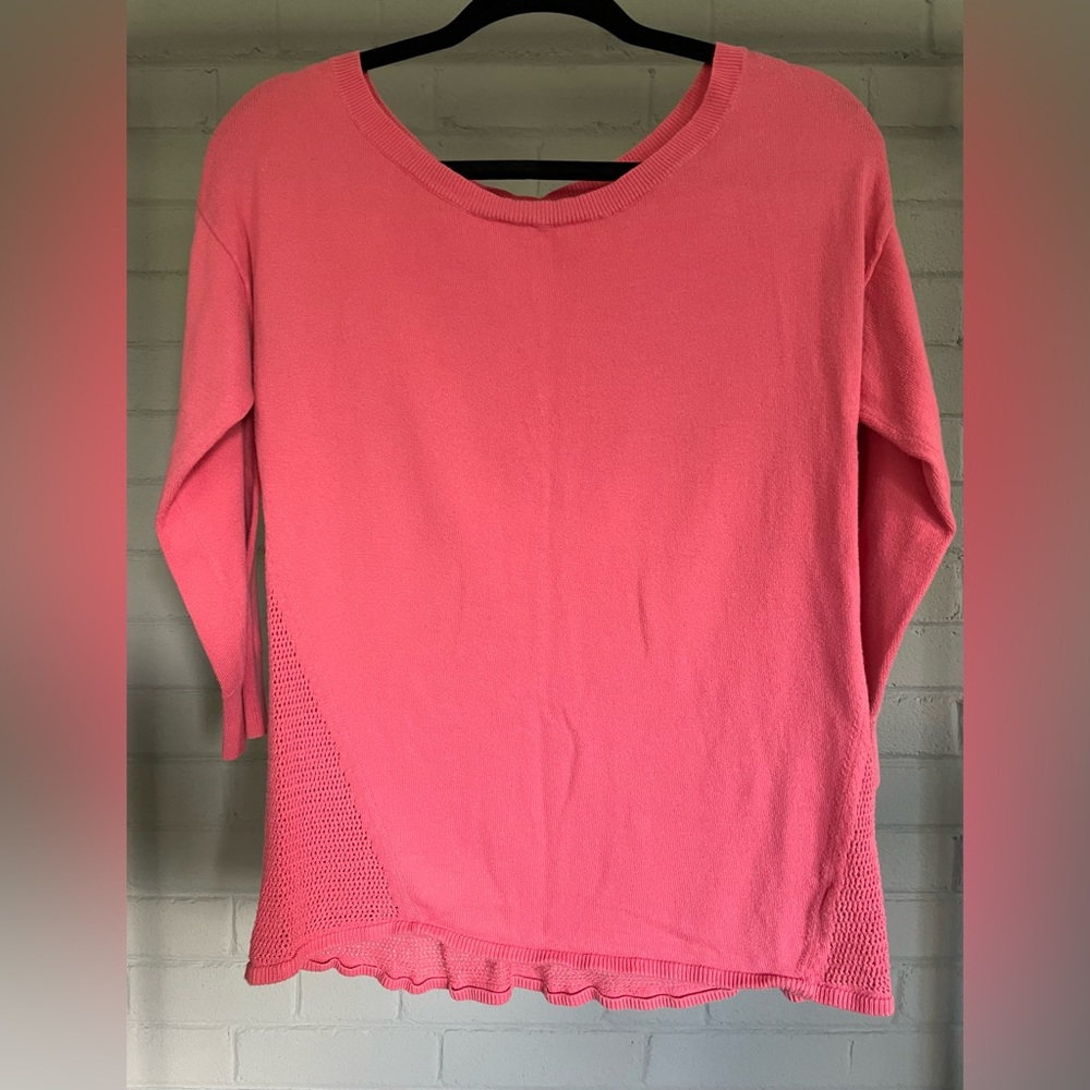 American Eagle scoop-neck laced-back sweater